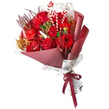 Buquê Natalino Tradição com Rosas