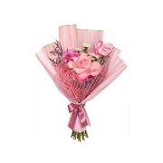 Buquê Outubro Rosa com Rosa