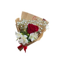 Rosa Unitária com Astromelia 