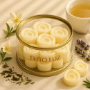 Kit Velas Wax Melts 150g Chá Branco + Rechaud + Velas