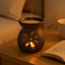 Kit Velas Wax Melts 150g Chá Branco + Rechaud + Velas