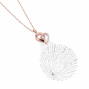 Cestinha porta-joia com colar Te amo 