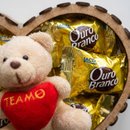 Coração com Bombons e Pelúcia 