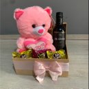 Box de Pelúcia com Vinho 