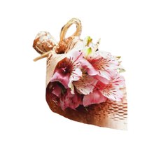 Mini Buquê de Astromélias Rosas 