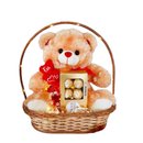 Cesta de Urso e chocolate 