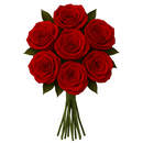 Buquê 7 Rosas Vermelho no Kraft