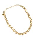 Pulseira Feminina Dourada com Elos Elegantes