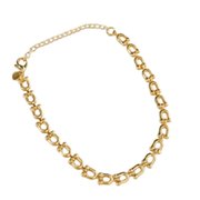 Pulseira Feminina Dourada com Elos Elegantes