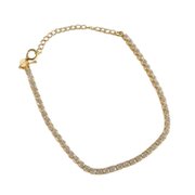 Pulseira Riviera Dourada com Zircônias Luxo
