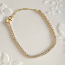 Pulseira Riviera Dourada com Zircônias Luxo