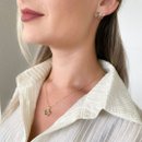 Conjunto de Colar e Brincos Borboleta - Banho Ouro 18k