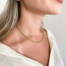 Colar Choker de Elos Dourados - Design Exclusivo