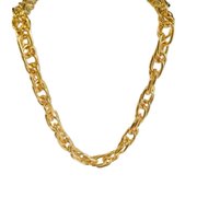 Choker Dourada Elos Entrelaçados
