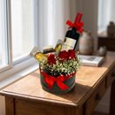 Box de Rosas, Vinho e Chocolates