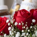 Box de Rosas, Vinho e Chocolates