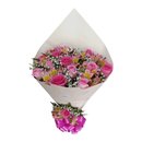 Buquê Clássico Rosas Cor de Rosa Mistas