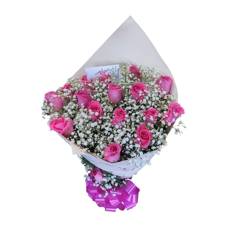 Buquê Clássico Rosas Pink