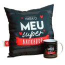 Kit Presente Almofada e Caneca Super Namorado
