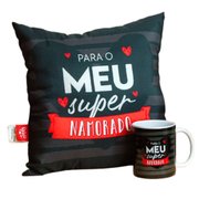 Kit Presente Almofada e Caneca Super Namorado