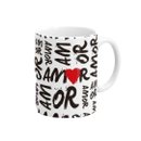 Kit Presente Almofada Coração e Caneca Namorados Amor