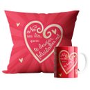 Kit Presente Almofada e Caneca Felicidades Mil