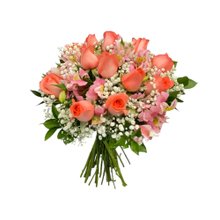 Buquê de Rosas Salmão