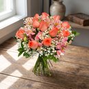 Buquê de Rosas Salmão