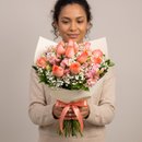 Buquê de Rosas Salmão