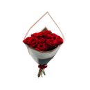 Buquê de 12 Rosas Vermelhas em Papel Coreano