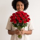 Arranjo de Rosas Colombianas Vermelhas Encanto