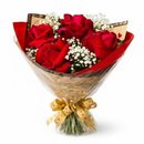 Buquê Glamour com 4 Rosas