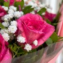 Buquê de 12 Rosas Nacionais Pink 