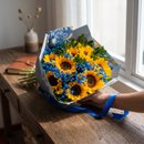 Buquê Van Gogh Luxo 10 Girassóis