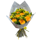 Buquê de 12 Rosas Nacionais Amarelas