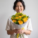 Buquê de 12 Rosas Nacionais Amarelas
