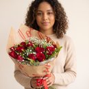 Buquê de 24 Rosas Nacionais Vermelhas