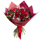 Buquê de 36 Rosas Nacionais Vermelhas