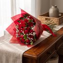 Buquê de 36 Rosas Nacionais Vermelhas