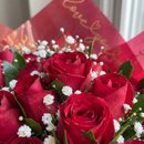 Buquê de 36 Rosas Nacionais Vermelhas