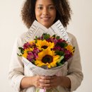 Buquê de Girassóis com Astromélilas 