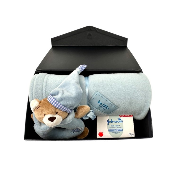 Kit Presente Carinho e Aconchego Azul