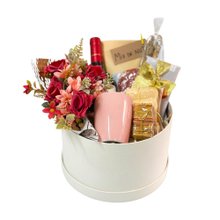 Cesta Premium de Queijo e Vinho