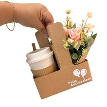 Flor e Café para Aniversário
