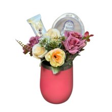 Copo Térmico com Flores 