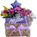 Cesta de Presente Amor, Milka e Flores