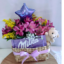 Cesta de Presente Amor, Milka e Flores