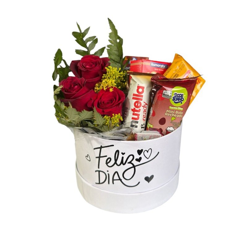Box Feliz Dia com Rosas