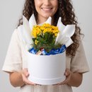 Cesta com Doce e Flores 