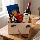 Cesta de vinho Português e queijos